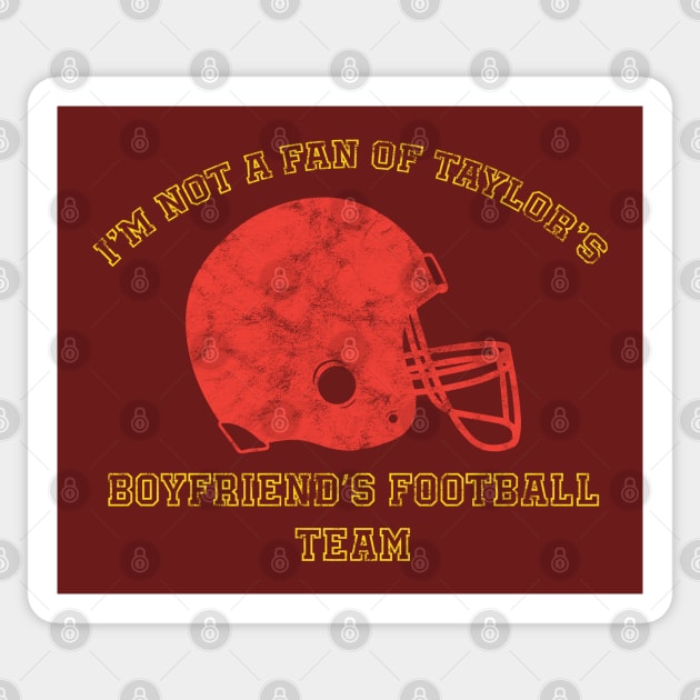 Swift Kelce Anti Football Affair Part Otte (8) Distressed Sticker by YOPD Artist